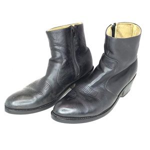 Vintage Durango Size 10 Zipper Cowboy Ankle Boots